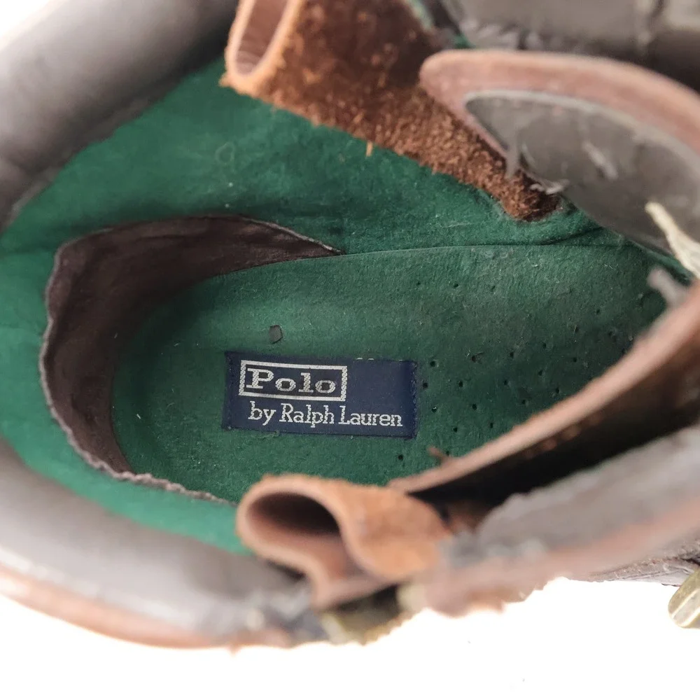 Polo Ralph Lauren Allendale II Duck Boots Brown Mens 14 FLAWS